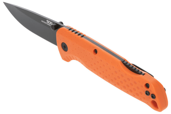 Couteau pliant SOG Adventurer LB SGADVBKOR manche nylon et fibres de verre orange 10cm