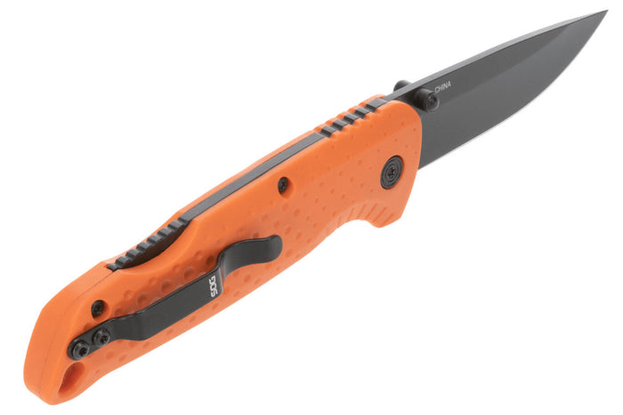 Couteau pliant SOG Adventurer LB SGADVBKOR manche nylon et fibres de verre orange 10cm