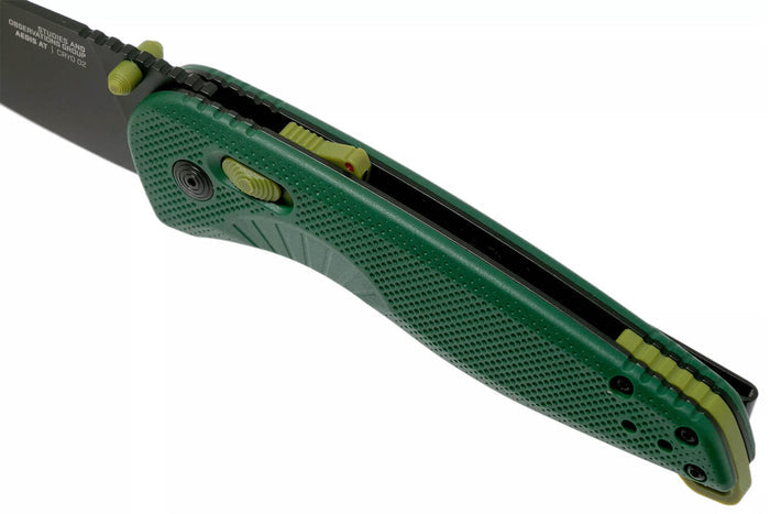 Couteau pliant SOG Aegis AT SGAEFOMO manche en nylon/fibres de verre vert 12,7cm