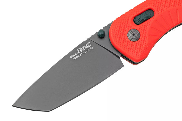 Couteau pliant SOG Aegis AT SGAEGISATRIN manche en nylon/fibres de verre rouge 12,7cm