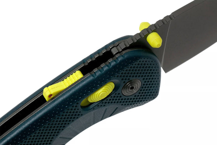 Couteau pliant SOG Aegis AT SGAEINAC manche en nylon/fibres de verre bleu 12,7cm