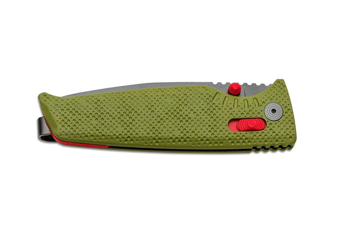Couteau pliant SOG Altair XR SGALTAIRXRGB manche en nylon/fibres de verre 10,2cm vert/bleu