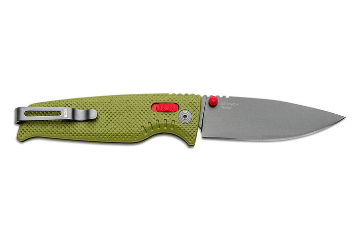 Couteau pliant SOG Altair XR SGALTAIRXRGB manche en nylon/fibres de verre 10,2cm vert/bleu