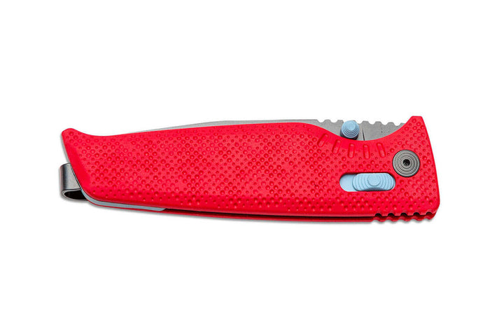 Couteau pliant SOG Altair XR SGALTAIRXRRB manche en nylon/fibres de verre 10,2cm rouge/bleu