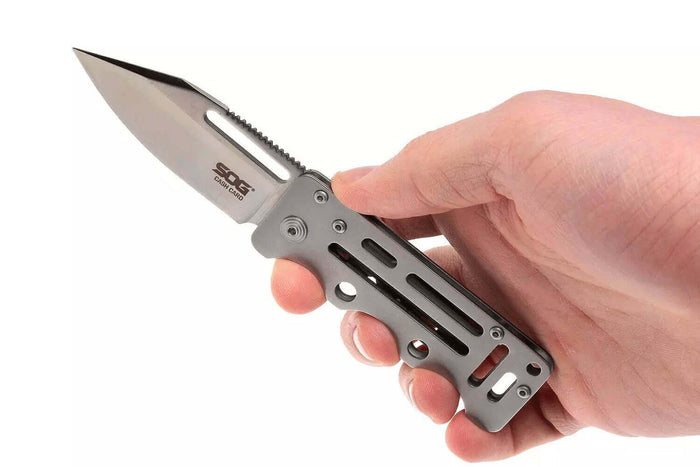 Couteau pliant SOG Cash Card Knive SGEZ_1 manche ajouré en acier 12cm