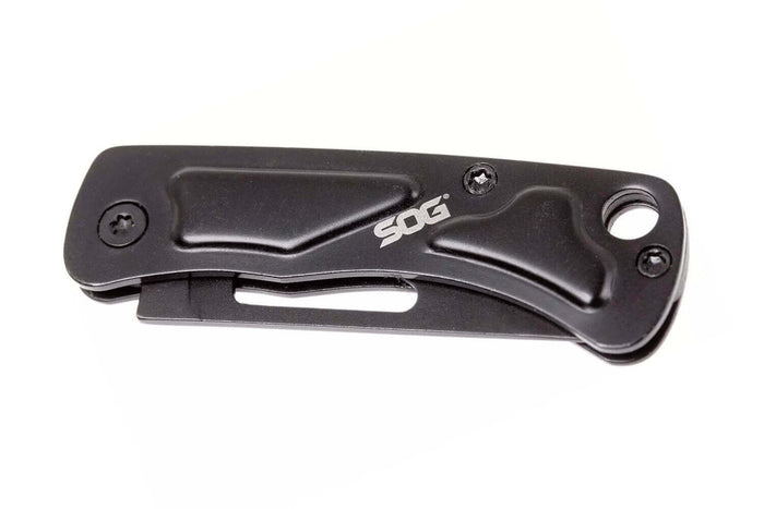 Couteau pliant SOG Centi I SGCE1002 manche en acier 5cm noir
