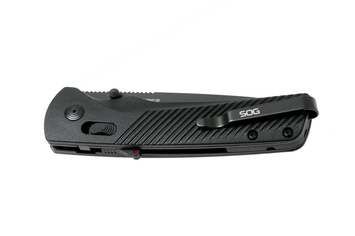 Couteau pliant SOG Flash At Blackout SGFLASHBK manche en nylon/fibres de verre noir 11,6cm