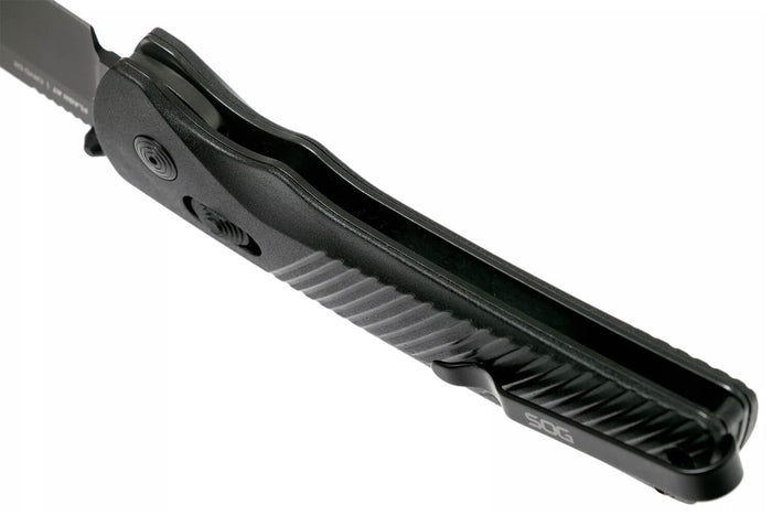 Couteau pliant SOG Flash At Blackout SGFLASHBK manche en nylon/fibres de verre noir 11,6cm