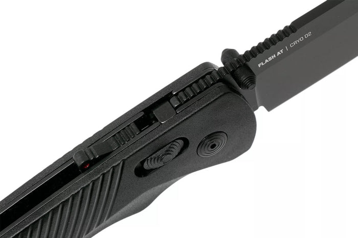 Couteau pliant SOG Flash At Blackout SGFLASHBK manche en nylon/fibres de verre noir 11,6cm