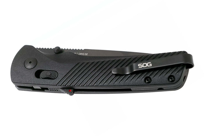 Couteau pliant SOG Flash At Blackout SGFLASHSBK manche en FRN noir 11,6cm