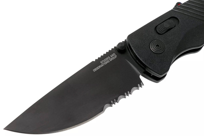 Couteau pliant SOG Flash At Blackout SGFLASHSBK manche en FRN noir 11,6cm