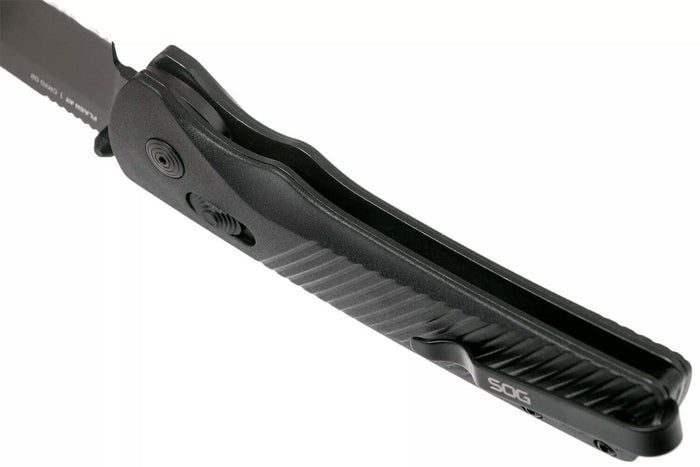 Couteau pliant SOG Flash At Blackout SGFLASHSBK manche en FRN noir 11,6cm