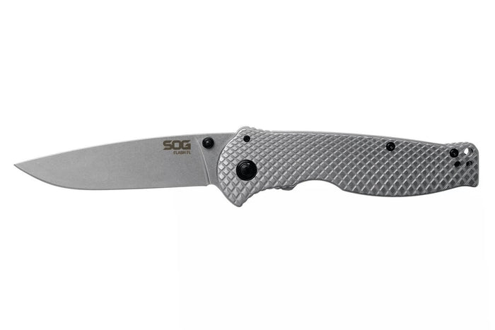 Couteau pliant SOG Flash FL SGFLASH manche en acier inoxydable 11,4cm