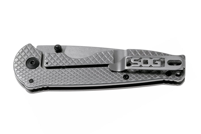 Couteau pliant SOG Flash FL SGFLASH manche en acier inoxydable 11,4cm