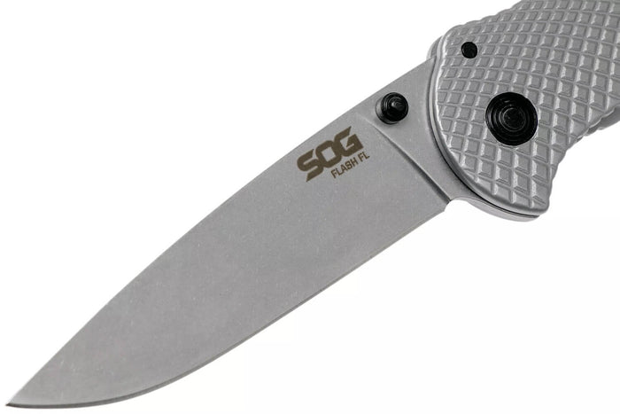 Couteau pliant SOG Flash FL SGFLASH manche en acier inoxydable 11,4cm