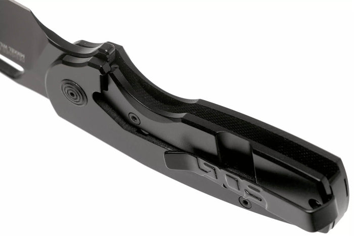 Couteau pliant SOG STOUT FLK SGSTOUTBK manche en acier inox/G10 noir 9,6cm