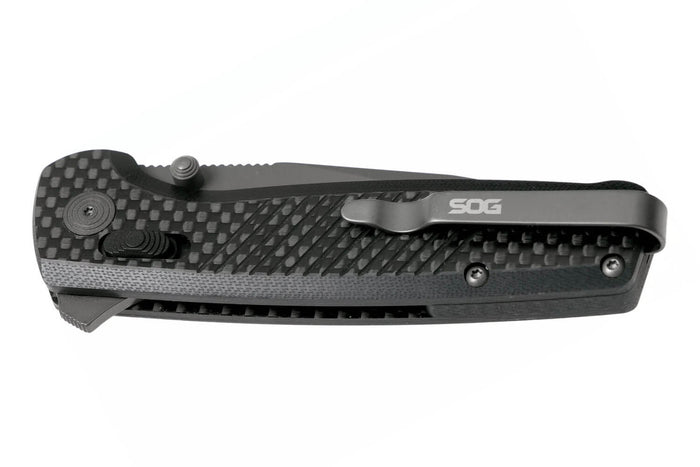 Couteau pliant SOG Terminus XR LTE SGTM1032 manche G10/carbone 10,8cm noir