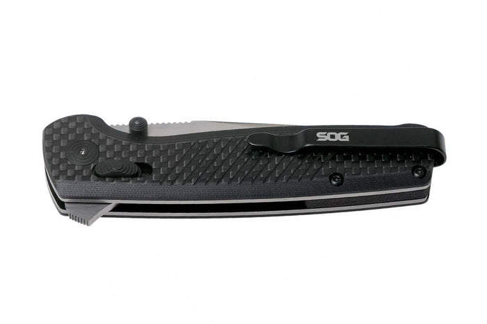 Couteau pliant SOG Terminus XR SGTM1025 manche G10/carbone 10,8cm noir