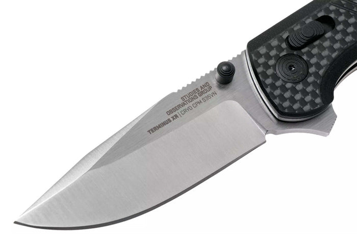Couteau pliant SOG Terminus XR SGTM1025 manche G10/carbone 10,8cm noir
