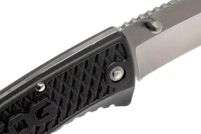 Couteau pliant SOG Traction SGTD1011 manche en nylon/fibres de verre noir antidérapant 11,4cm