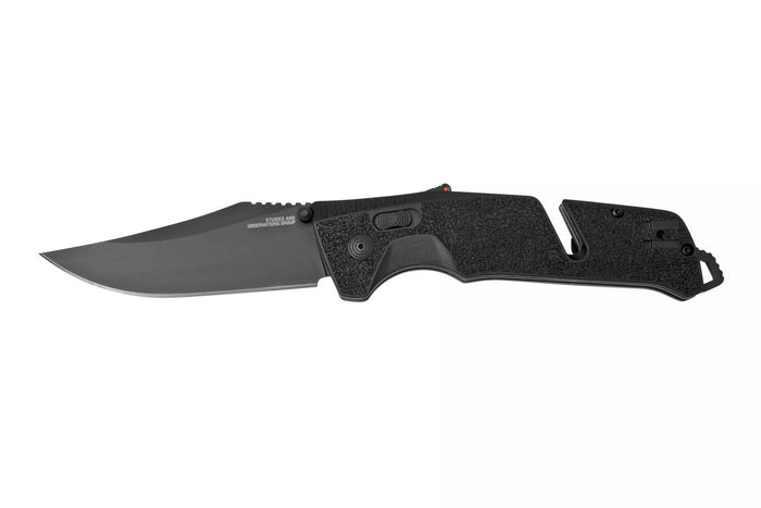 Couteau pliant SOG Trident AT SGTRIDBK manche en nylon/fibres de verre 13,5cm noir