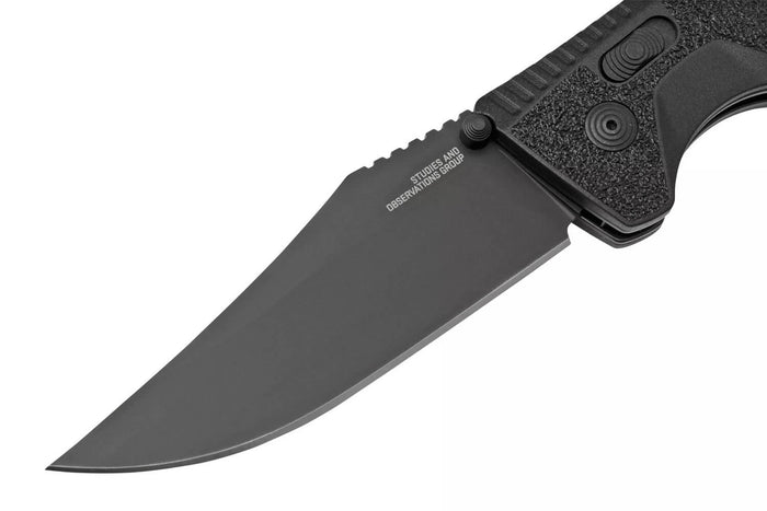 Couteau pliant SOG Trident AT SGTRIDBK manche en nylon/fibres de verre 13,5cm noir