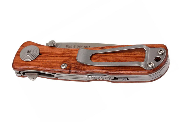 Couteau pliant SOG Twitch II SGTWI17 manche en bois naturel 9cm