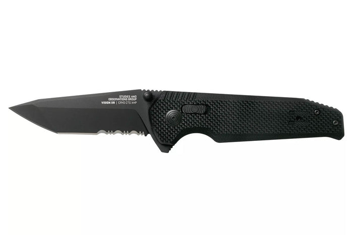 Couteau pliant SOG Vision XR SGVISION lame mixte manche en G10 11,8cm noir