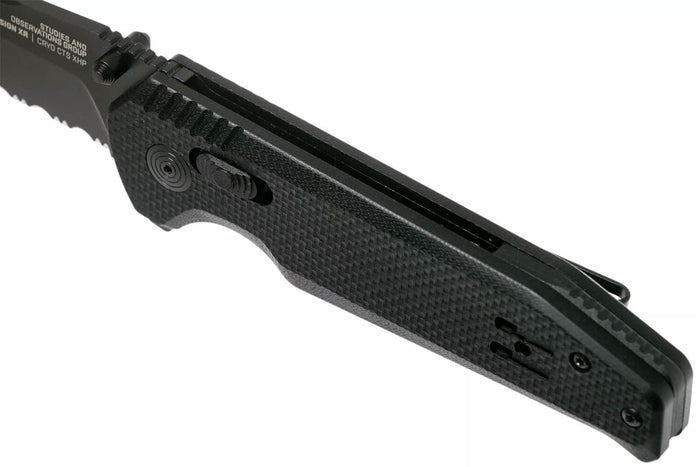 Couteau pliant SOG Vision XR SGVISION lame mixte manche en G10 11,8cm noir