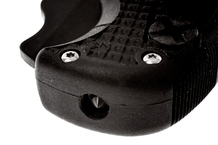 Couteau pliant Spyderco Assist C79PSBBK lame noire dentée manche en nylon/fibre de verre noir 12,2cm