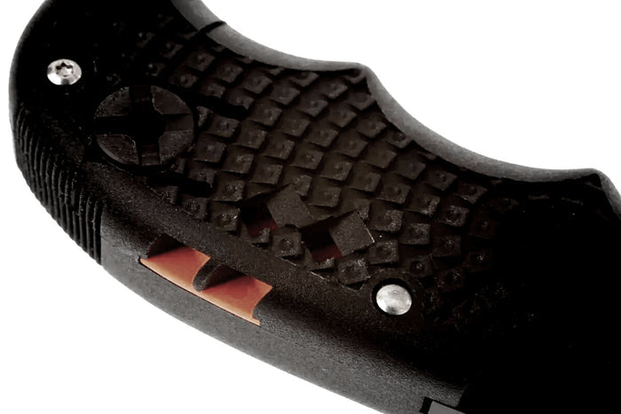 Couteau pliant Spyderco Assist C79PSBBK lame noire dentée manche en nylon/fibre de verre noir 12,2cm
