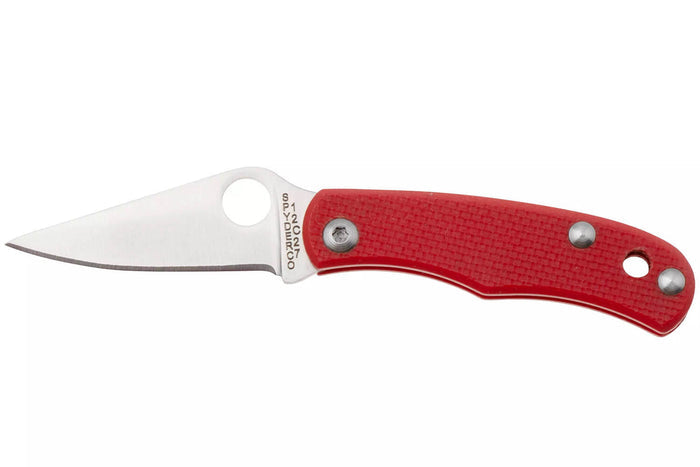 Couteau pliant Spyderco Bug C133GRDP manche 4,3cm en G10 rouge
