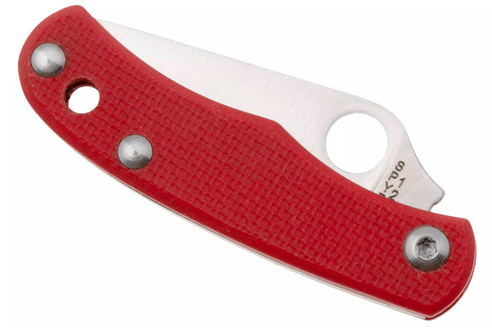Couteau pliant Spyderco Bug C133GRDP manche 4,3cm en G10 rouge