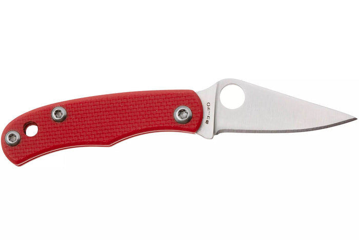 Couteau pliant Spyderco Bug C133GRDP manche 4,3cm en G10 rouge