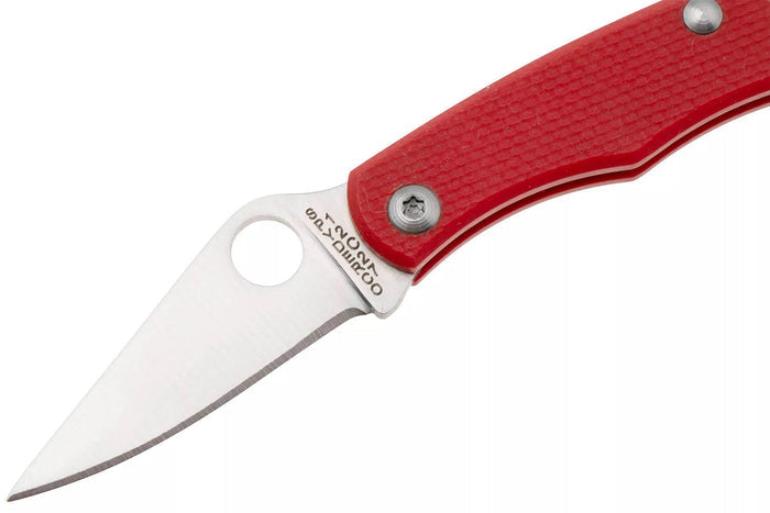 Couteau pliant Spyderco Bug C133GRDP manche 4,3cm en G10 rouge