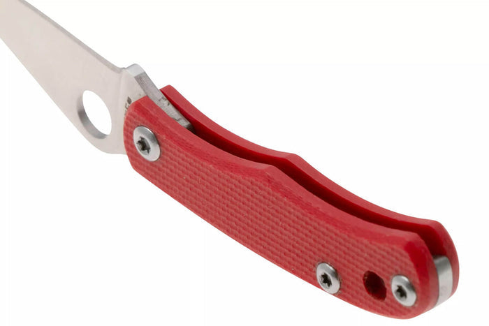 Couteau pliant Spyderco Bug C133GRDP manche 4,3cm en G10 rouge