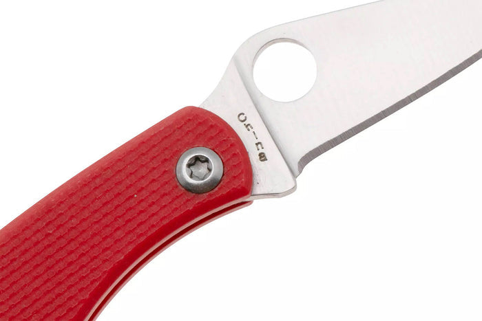 Couteau pliant Spyderco Bug C133GRDP manche 4,3cm en G10 rouge