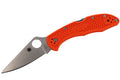 Couteau pliant Spyderco Delica 4 C11FPOR manche en nylon/fibre de verre orange 10,8cm