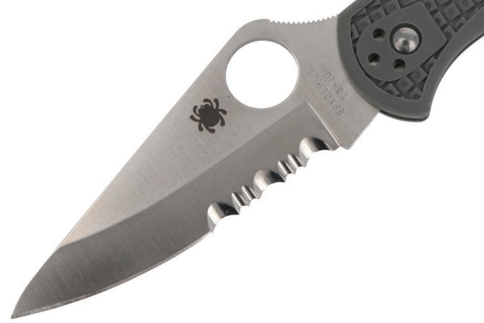 Couteau pliant Spyderco Delica 4 C11PSFG vert feuillage en nylon/fibre de verre 10,8cm