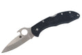 Couteau pliant Spyderco Delica 4 Wave C11PGYW manche fibre de verre noir 10,8cm