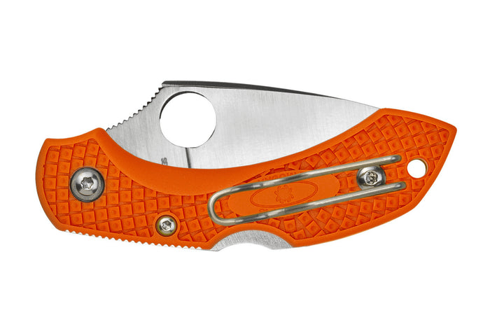 Couteau pliant Spyderco DragonFly 2 C28POR2 manche en nylon/fibre de verre orange 8,5cm