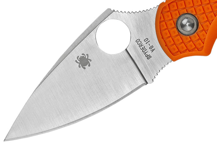 Couteau pliant Spyderco DragonFly 2 C28POR2 manche en nylon/fibre de verre orange 8,5cm