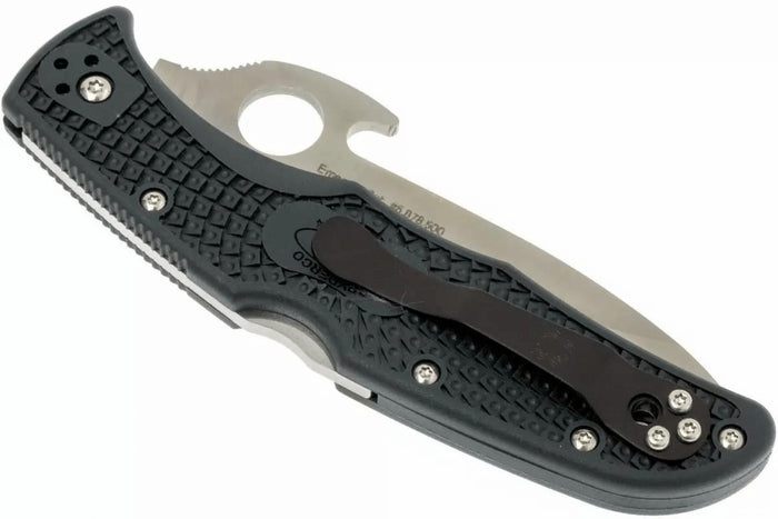 Couteau pliant Spyderco Endura 4 C10PGYW système Emerson en nylon/fibre de verre 12,6cm