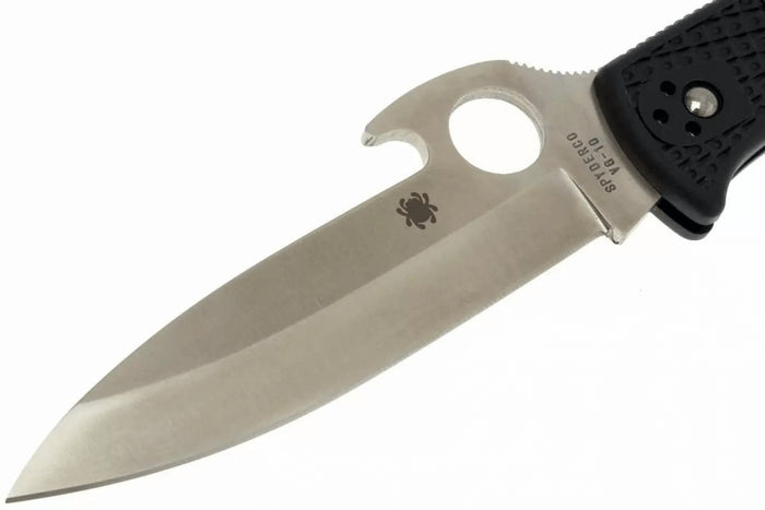 Couteau pliant Spyderco Endura 4 C10PGYW système Emerson en nylon/fibre de verre 12,6cm