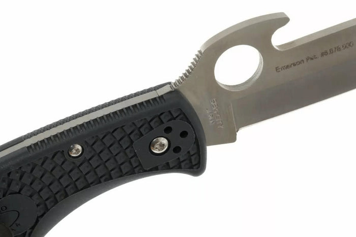 Couteau pliant Spyderco Endura 4 C10PGYW système Emerson en nylon/fibre de verre 12,6cm