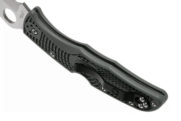 Couteau pliant Spyderco Endura 4 C10PSFG semi denté vert nylon/fibre de verre 12,6cm