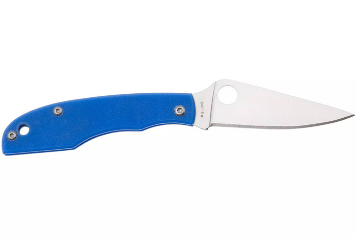 Couteau pliant Spyderco Grasshopper C138GBLP manche 7,2cm en G10 bleu