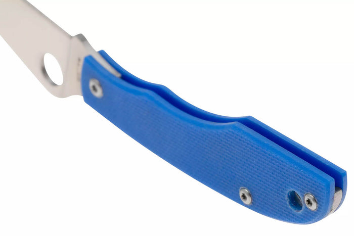 Couteau pliant Spyderco Grasshopper C138GBLP manche 7,2cm en G10 bleu