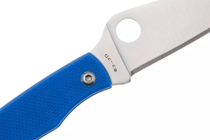 Couteau pliant Spyderco Grasshopper C138GBLP manche 7,2cm en G10 bleu