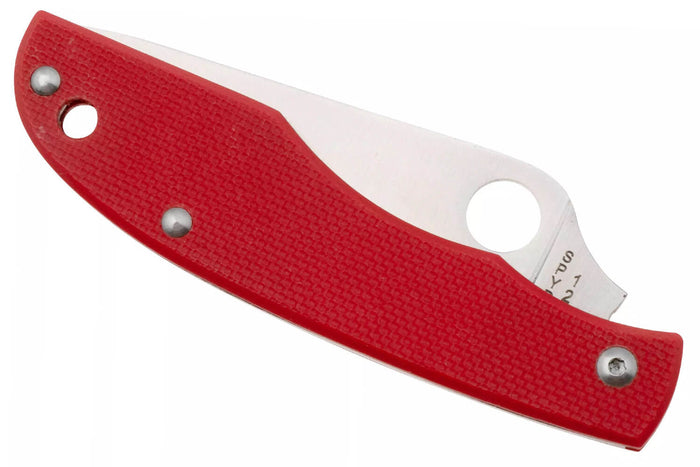 Couteau pliant Spyderco Grasshopper C138GRDP manche 7,2cm en G10 rouge